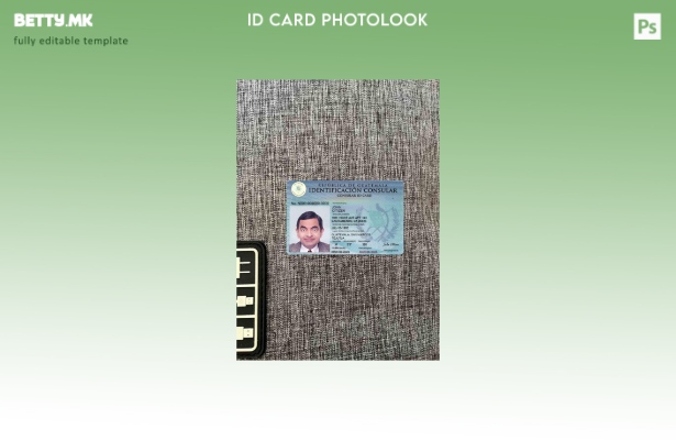 модерен стил Гватемала конзуларна лична карта photolook ПРЕДЕН шаблон